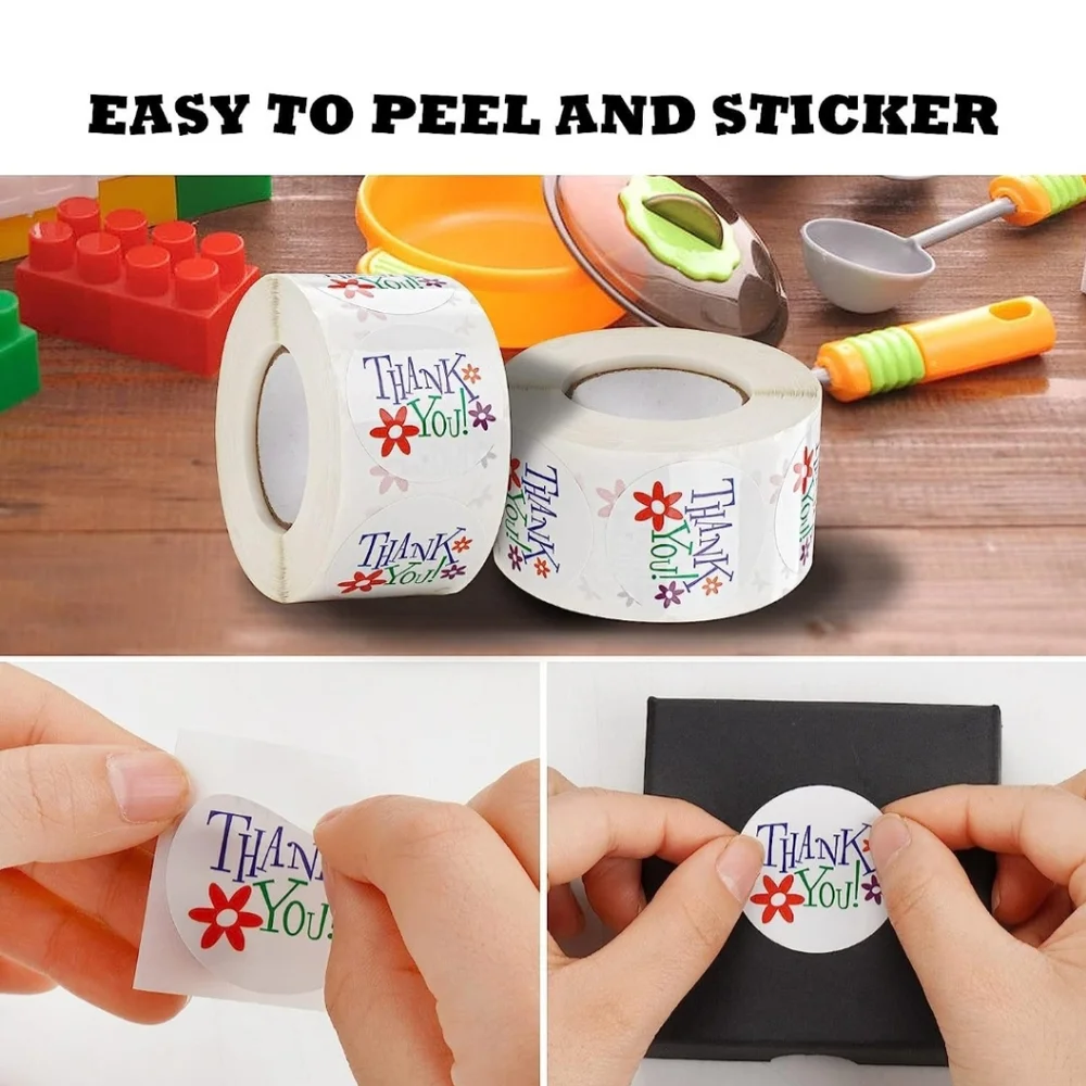 50 THANK YOU Stickers 1.5